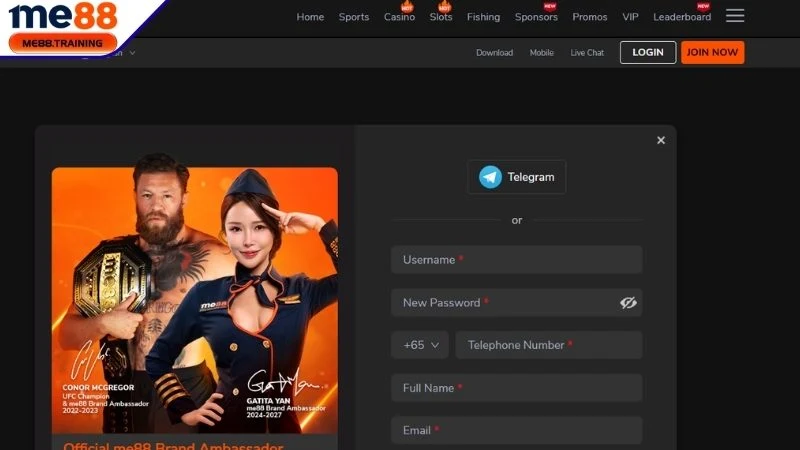 Lưu ý khi thực hiện đăng ký Me88
