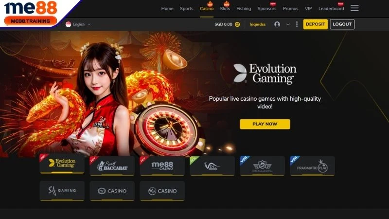 Đối tác uy tín của sảnh Live Casino Me88